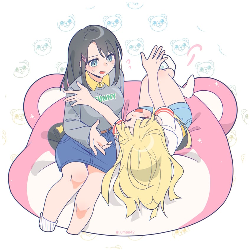 tsurumaki kokoro, okusawa misaki, and michelle (bang dream!) drawn by umaa42