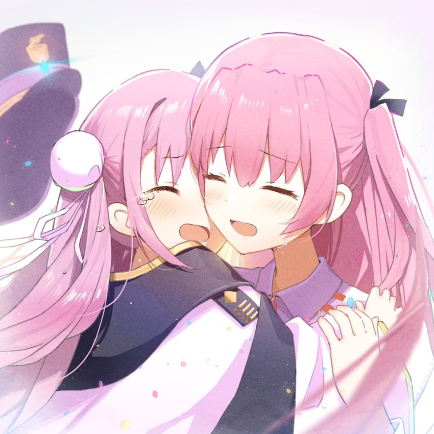 aikawa megumi and kunimi tama (heaven burns red) drawn by rinki_oohen