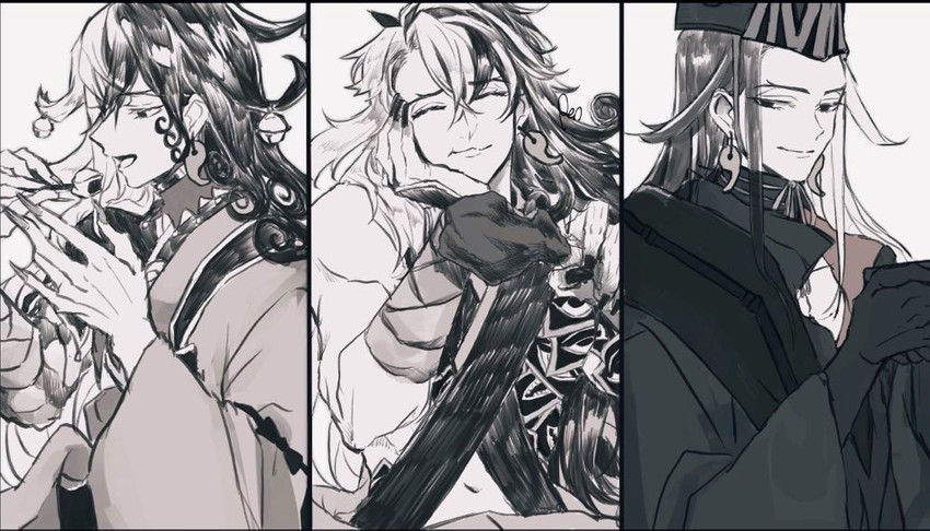 ashiya douman (fate and 1 more) drawn by ren_(hn2eix)