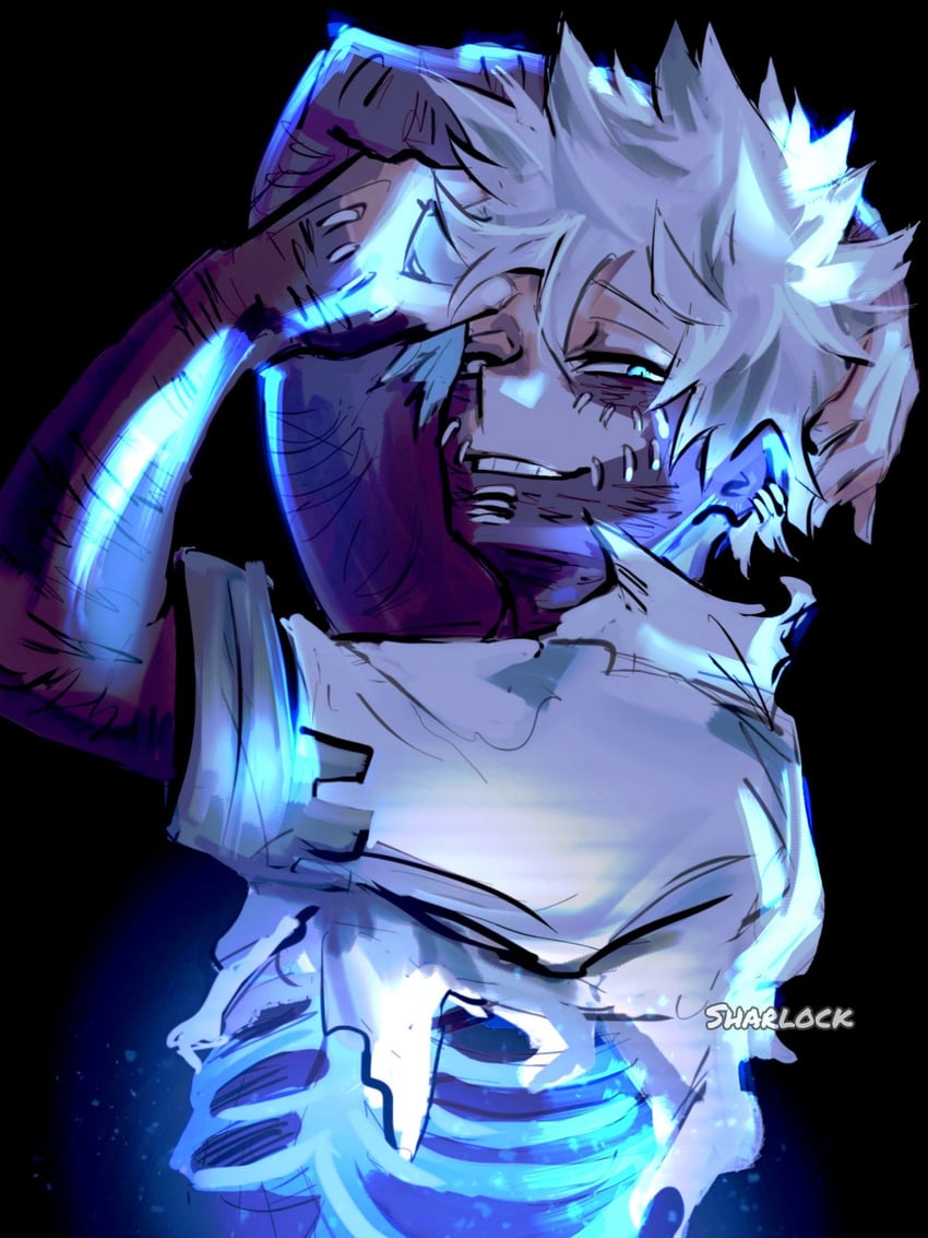 dabi and todoroki touya (boku no hero academia) drawn by sharl0ck