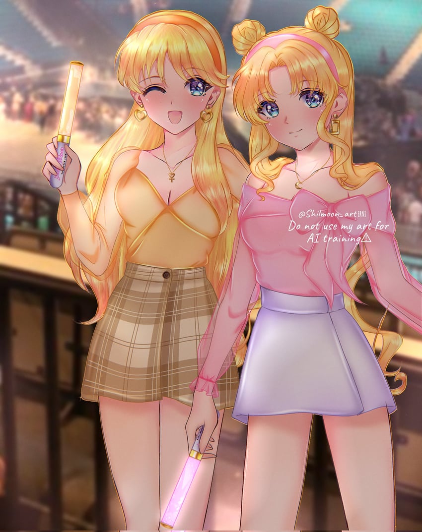 tsukino usagi and aino minako (bishoujo senshi sailor moon) drawn by erni_1232