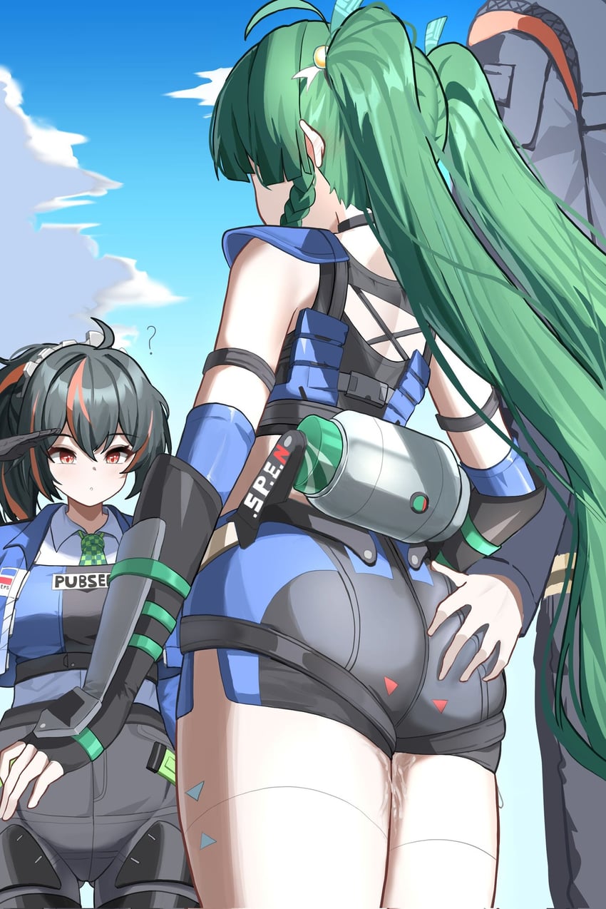 wise, zhu yuan, and qingyi (zenless zone zero) drawn by fahufahu