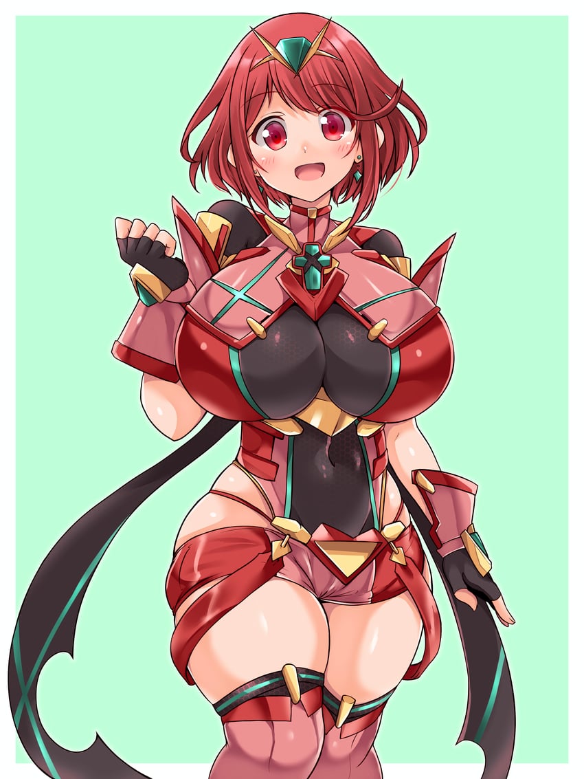 pyra (xenoblade chronicles and 1 more) drawn by kurokaze_no_sora