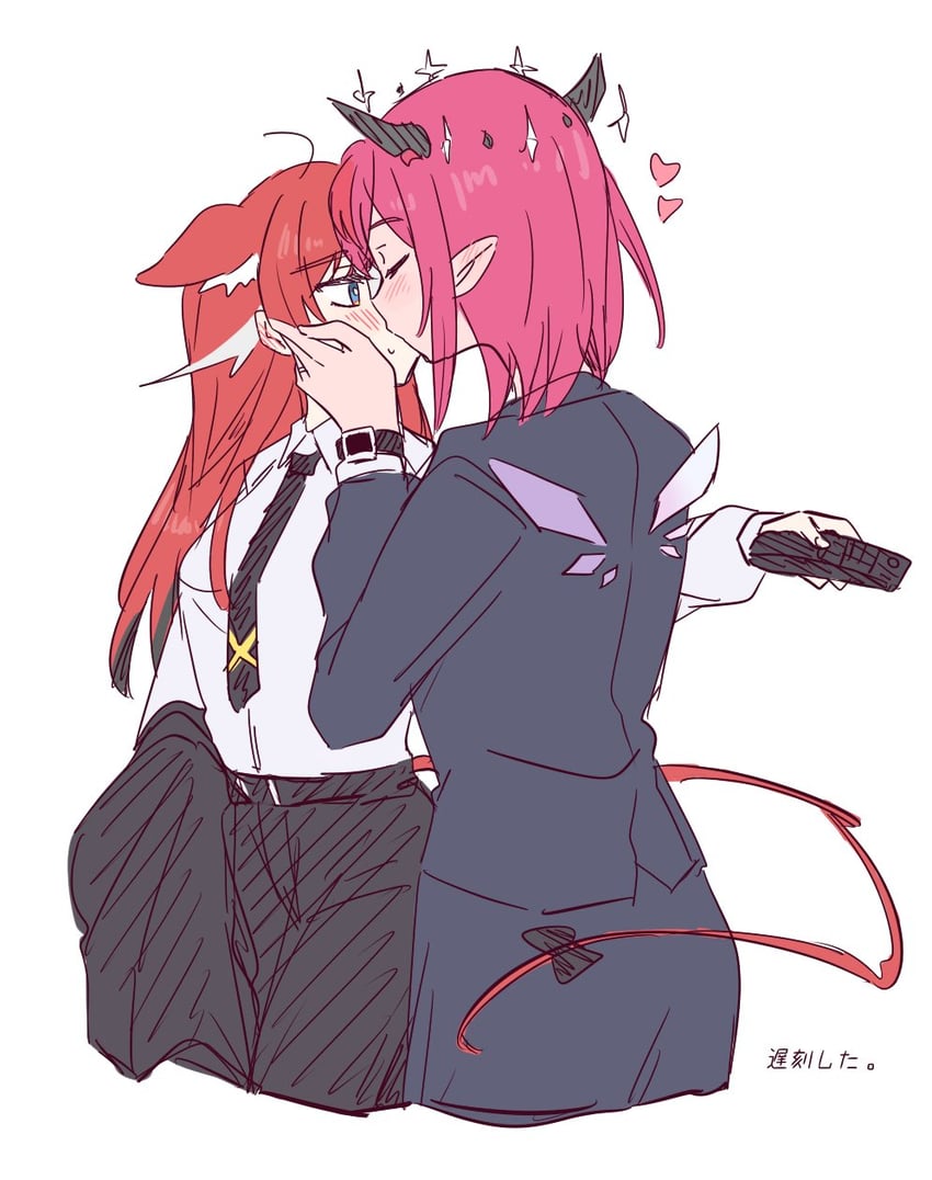 hakos baelz and irys (hololive and 1 more) drawn by ramphastostella