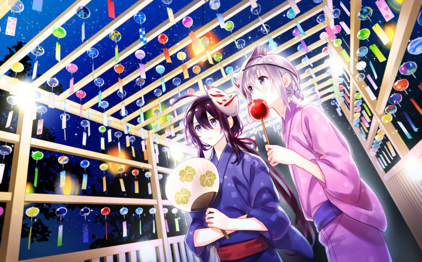 namazuo toushirou and honebami toushirou (touken ranbu) drawn by deretta