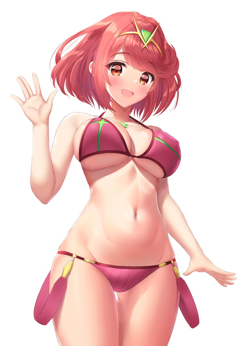 pyra (xenoblade chronicles and 1 more) drawn by ken-san