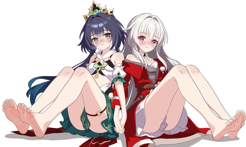 yunli and clara (honkai and 1 more) drawn by mokyukyu_2339