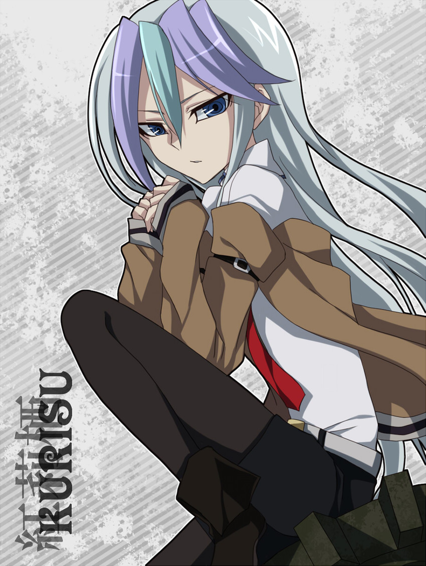 makise kurisu and v (yu-gi-oh! and 2 more) drawn by soraeda