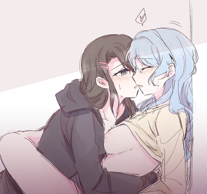 okusawa misaki and matsubara kanon (bang dream!) drawn by opi