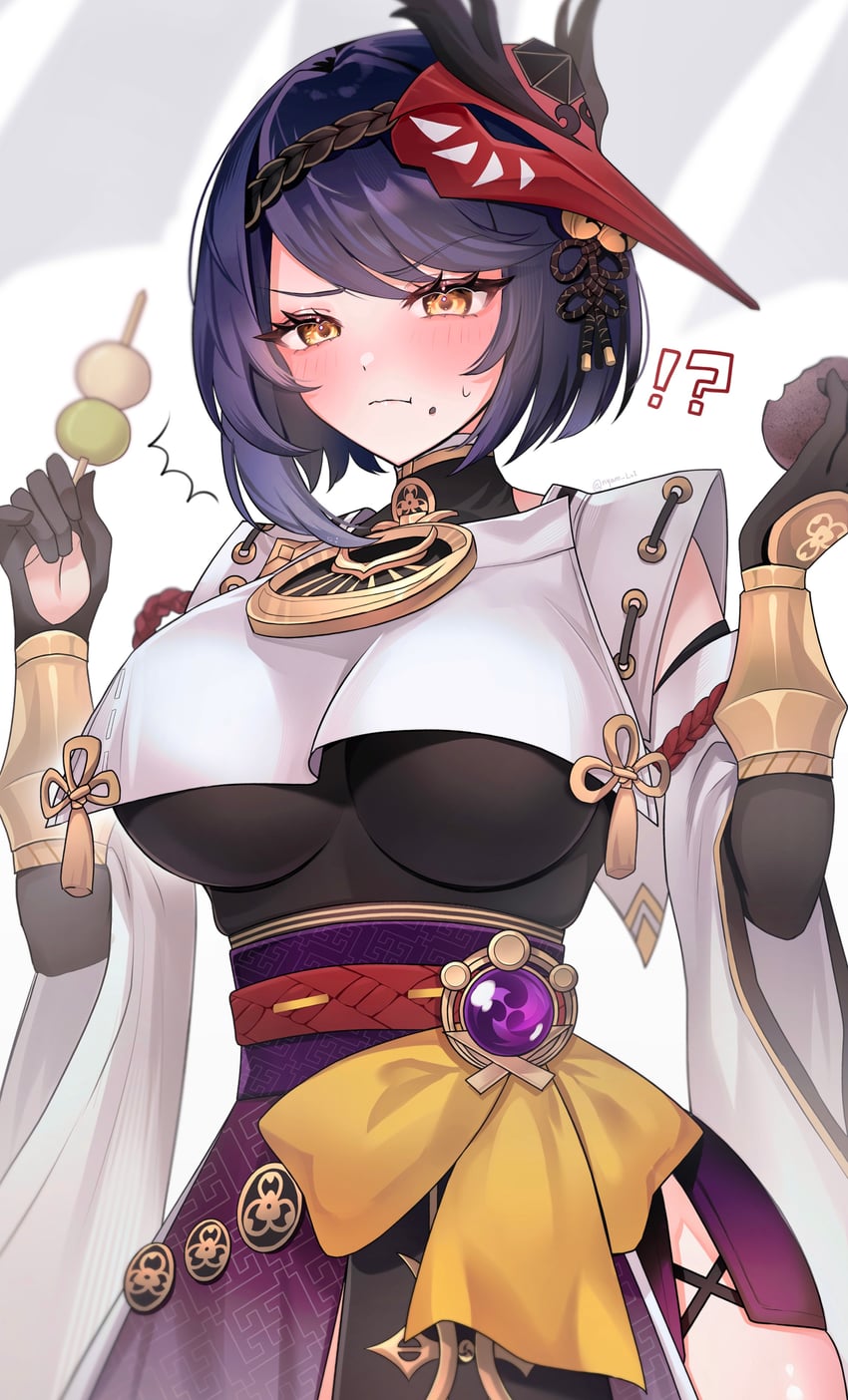 kujou sara (genshin impact) drawn by nyamo-lv0