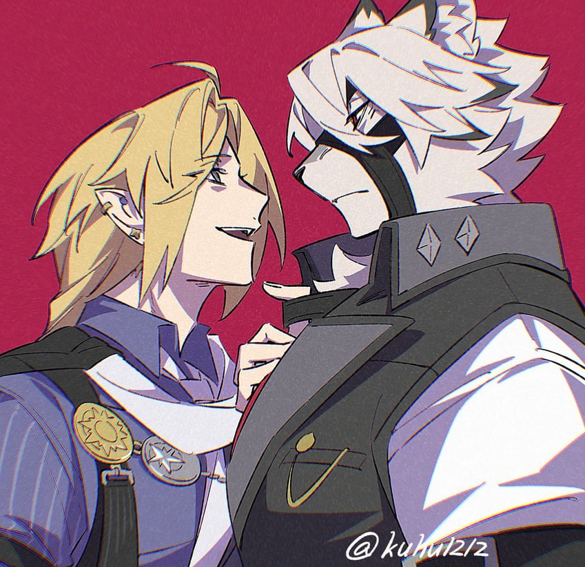 von lycaon and hugo vlad (zenless zone zero) drawn by kuhu1212