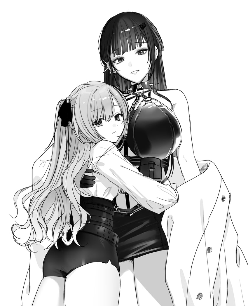 mihara and yuni (goddess of victory: nikke) drawn by kumo_tabetai