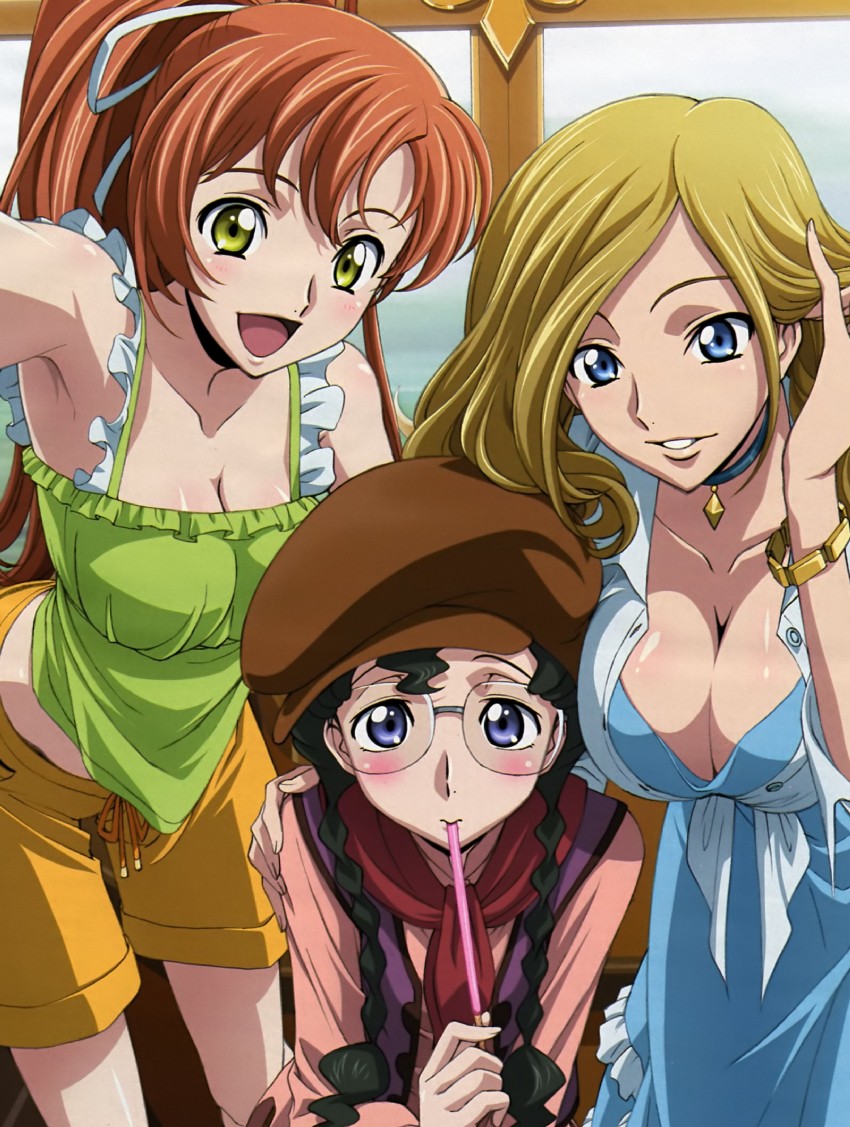 shirley fenette, milly ashford, and nina einstein (code geass)