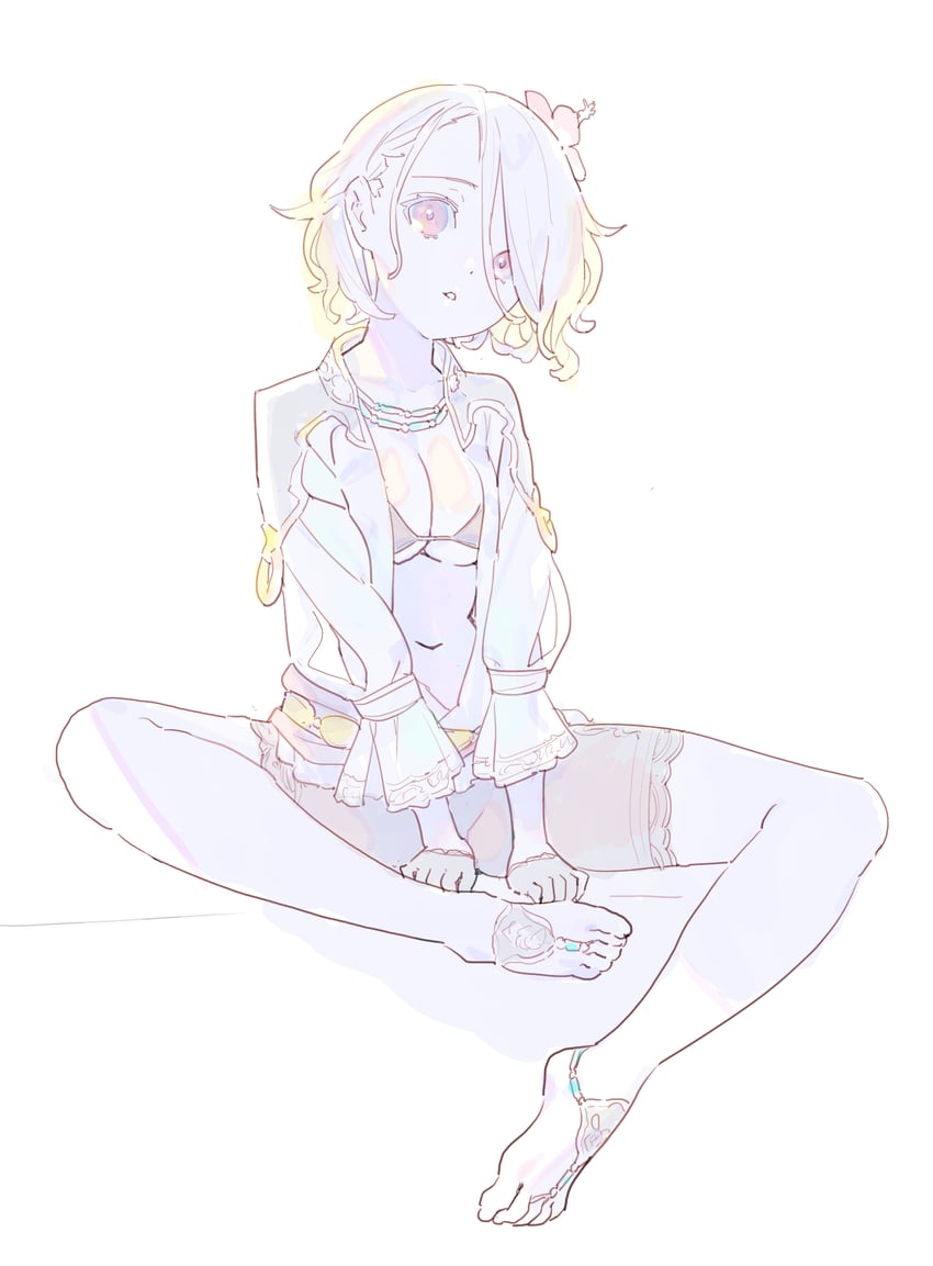 girl with hair flower (original) drawn by enkyo_yuuichirou