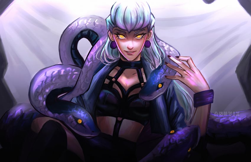 evelynn and k/da all out evelynn (league of legends) drawn by anu_vix