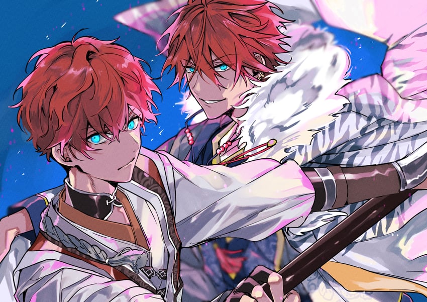 amagi rinne and amagi hiiro (ensemble stars!) drawn by nakayama_miyuki