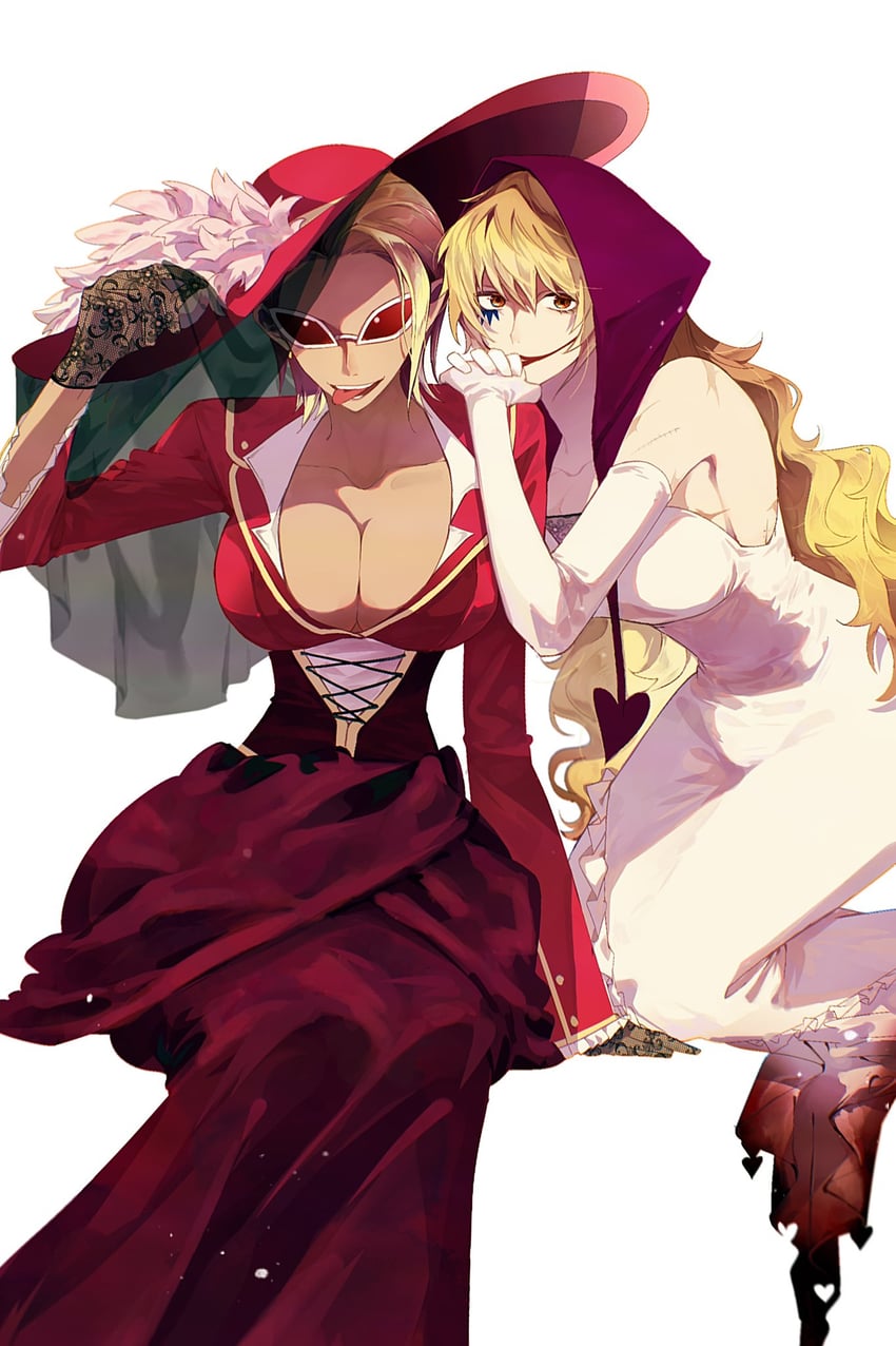 donquixote doflamingo and donquixote rocinante (one piece) drawn by kurenaikiyumi