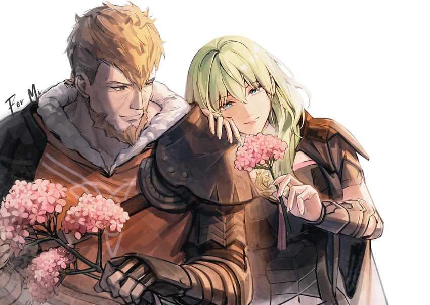 female byleth and jeralt reus eisner (fire emblem and 2 more) drawn by zhihaiwusheng