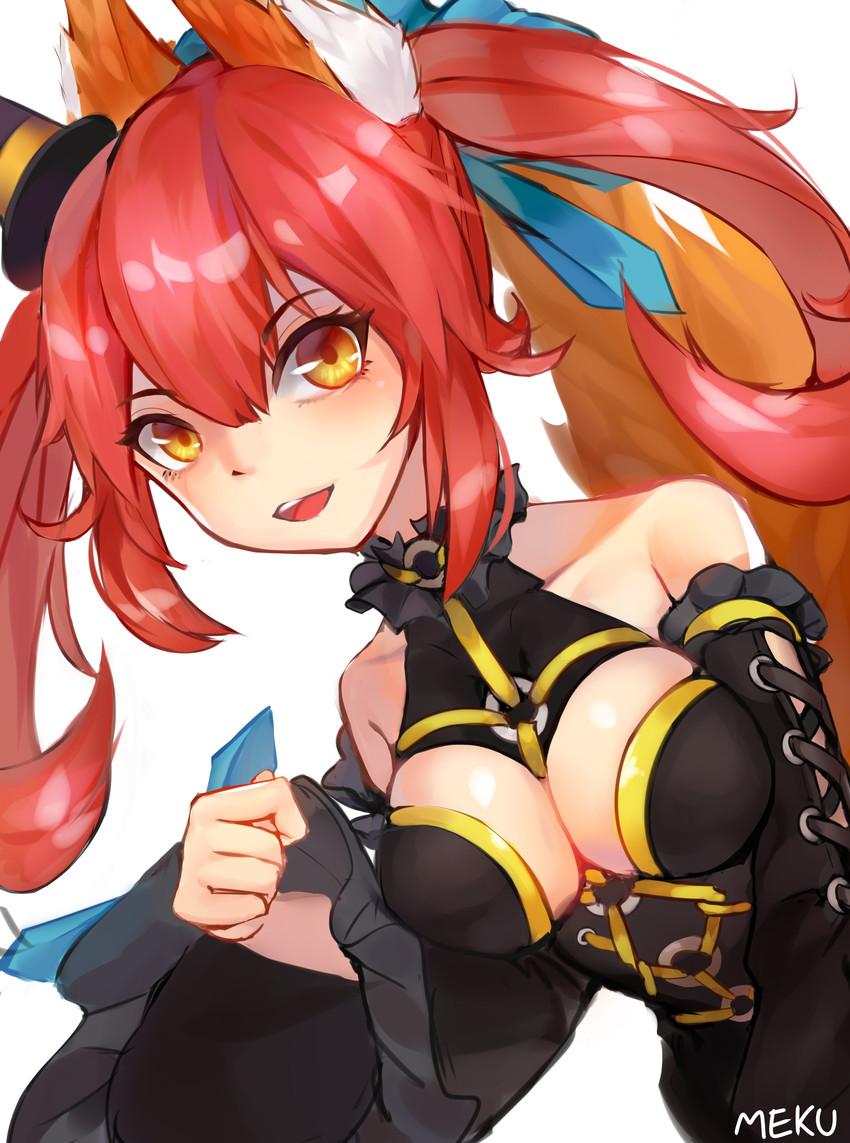 tamamo and tamamo no mae (fate and 1 more) drawn by meku_(diane2030)
