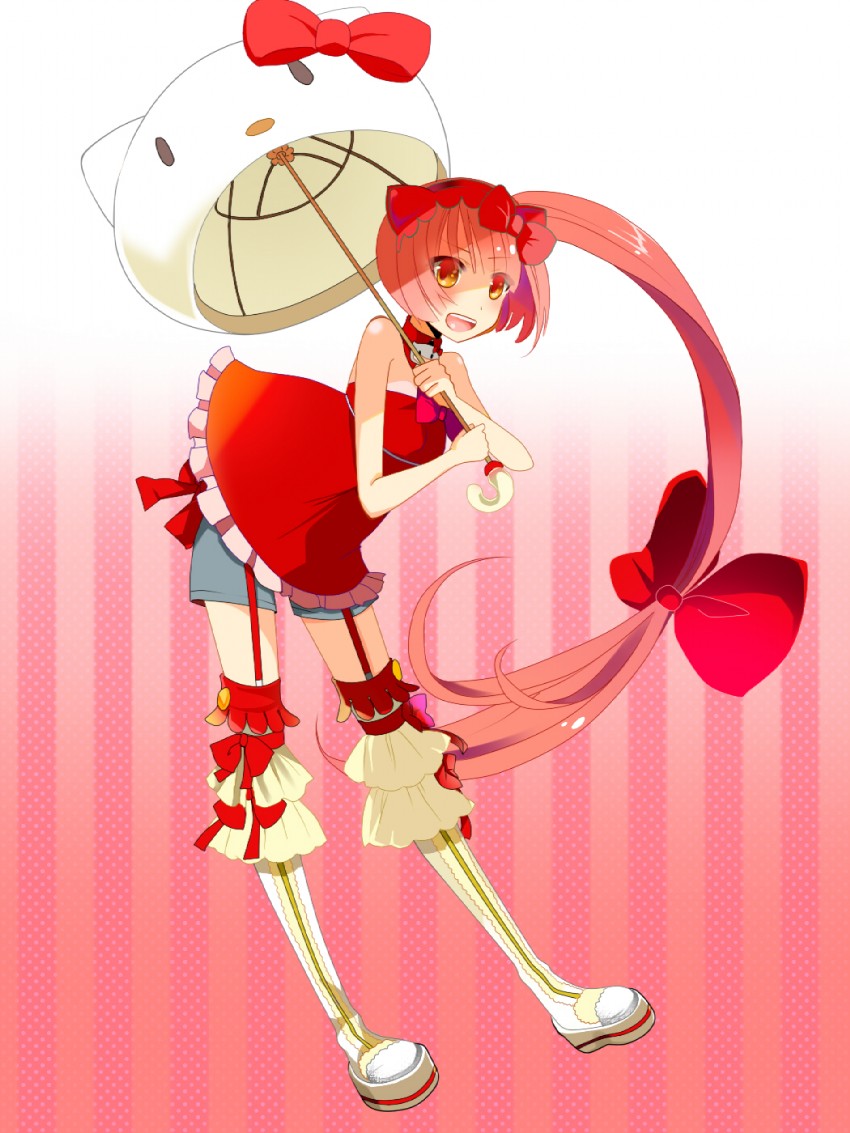 hello kitty and nekomura iroha (vocaloid and 3 more) drawn by temari_(deae)