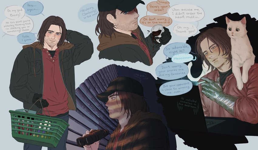 bucky barnes (marvel and 3 more) drawn by slysia