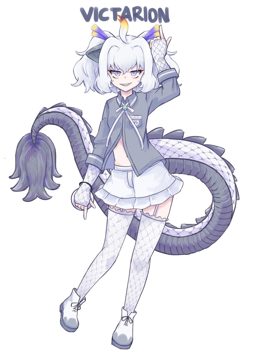 white dragon (kemono friends and 1 more) drawn by victarionsc