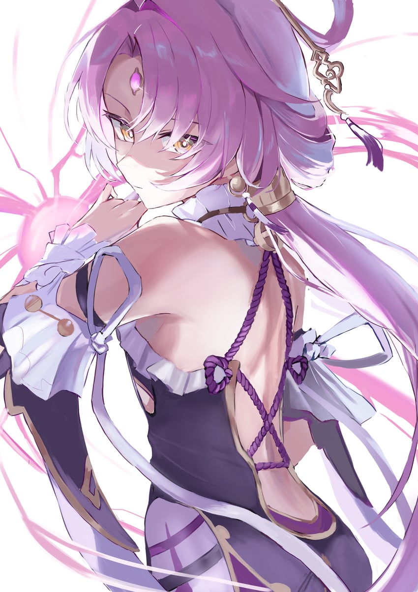 fu xuan (honkai and 1 more) drawn by akuari