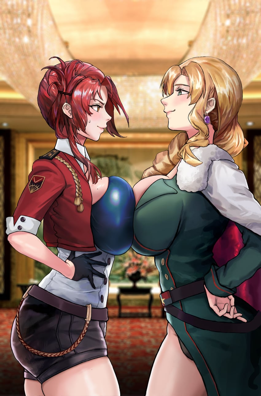 murata himeko and cocolia (honkai and 1 more) drawn by nice_(kingzone)