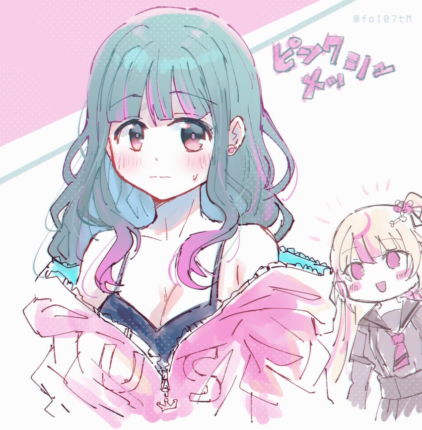 futaba sana and ashley taylor (mahou shoujo madoka magica and 1 more) drawn by totte