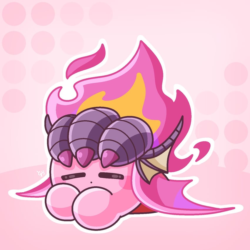 kirby, fire kirby, and dragon fire kirby (kirby and 1 more) drawn by towara6316