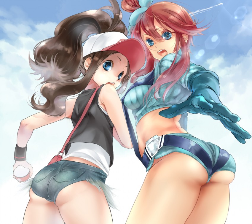 hilda and skyla (pokemon and 1 more) drawn by didi_amen