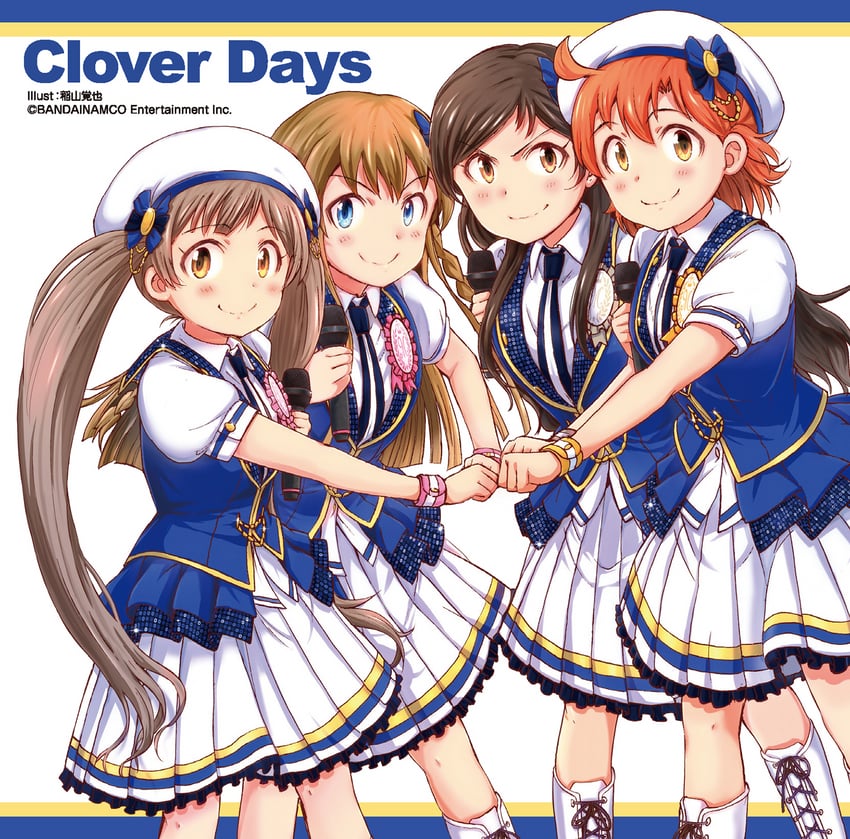 kitazawa shiho, hakozaki serika, kousaka umi, and yabuki kana (idolmaster and 2 more) drawn by inayama_kakuya