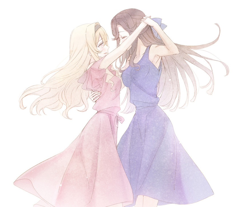 saijou claudine and tendou maya (shoujo kageki revue starlight) drawn by blackfangs