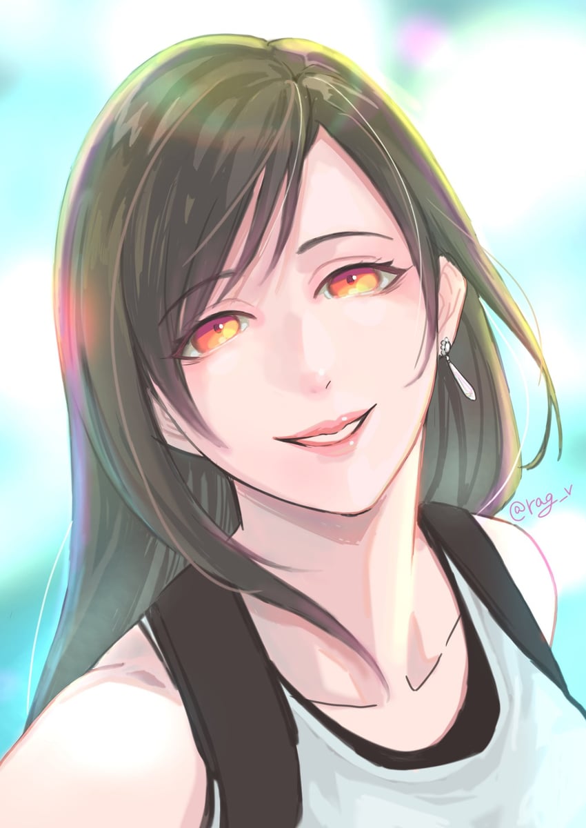 tifa lockhart (final fantasy and 2 more) drawn by goodsign