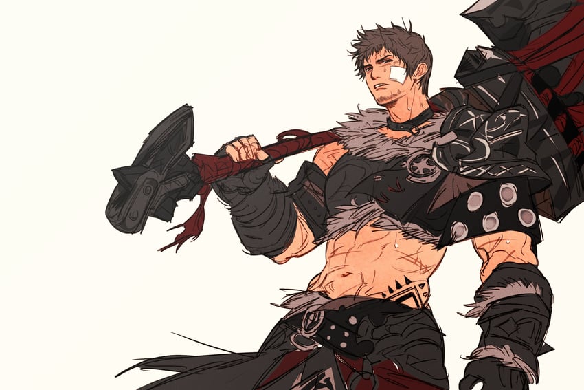 ardbert hylfyst (final fantasy and 1 more) drawn by doong_24