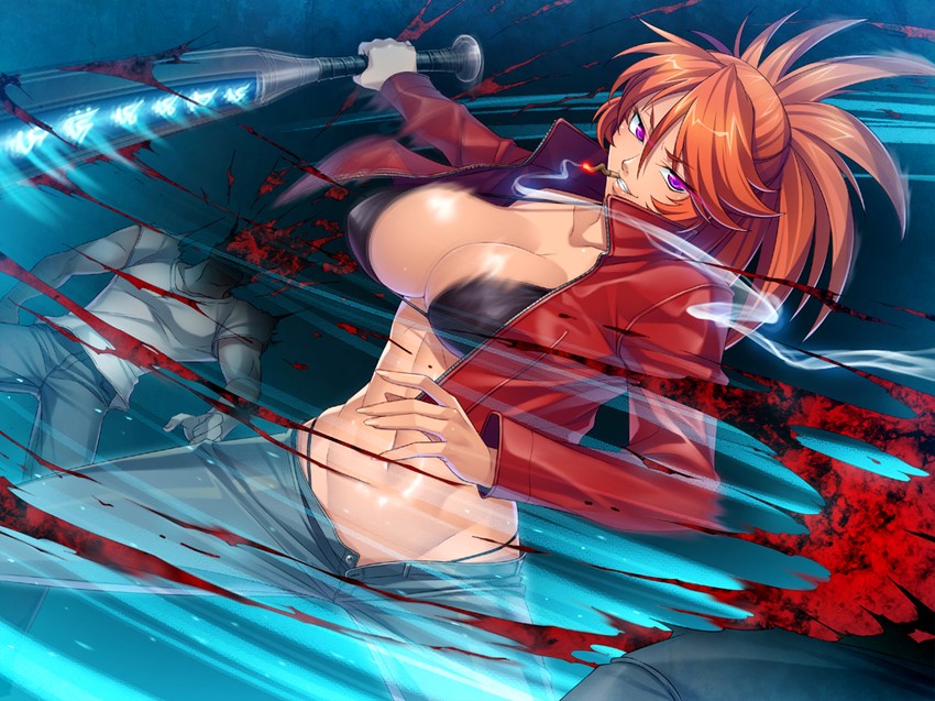 kamimura azuma (cara the blood lord) drawn by kagami_hirotaka