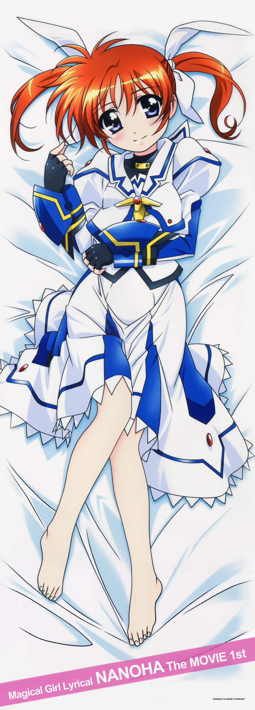 takamachi nanoha (lyrical nanoha and 2 more) drawn by okuda_yasuhiro