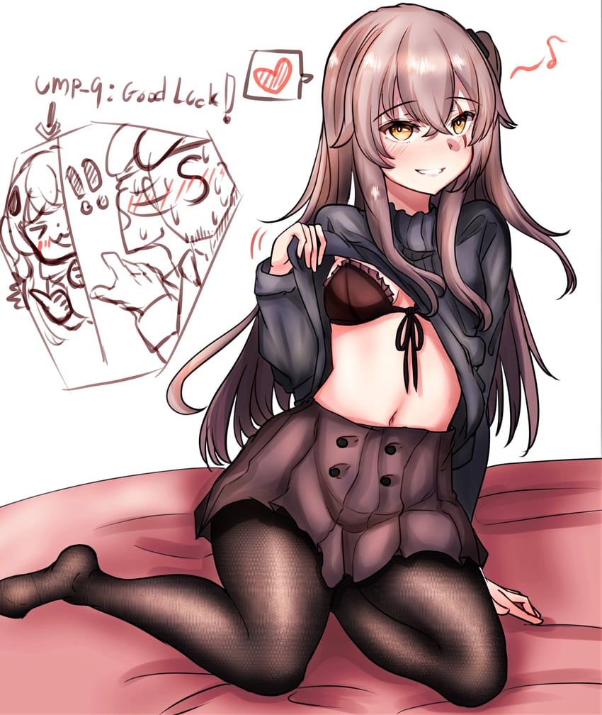 ump45, ump9, commander, and s-head commander (girls' frontline) drawn by peroronti
