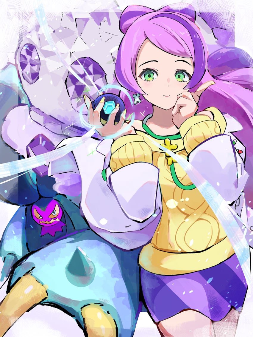 miriam and toxapex (pokemon and 1 more) drawn by maato_tac
