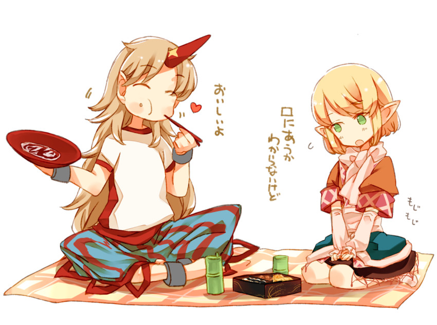 mizuhashi parsee and hoshiguma yuugi (touhou) drawn by atoki
