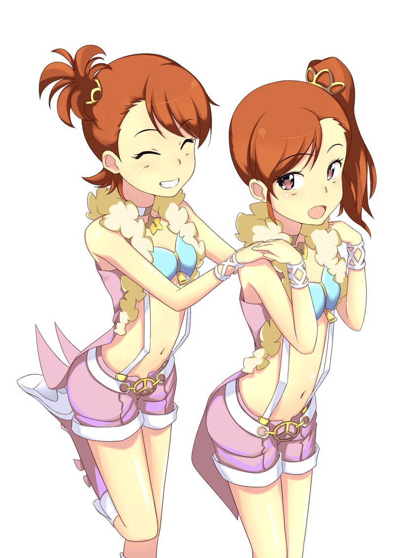 futami mami and futami ami (idolmaster and 1 more) drawn by kani_get