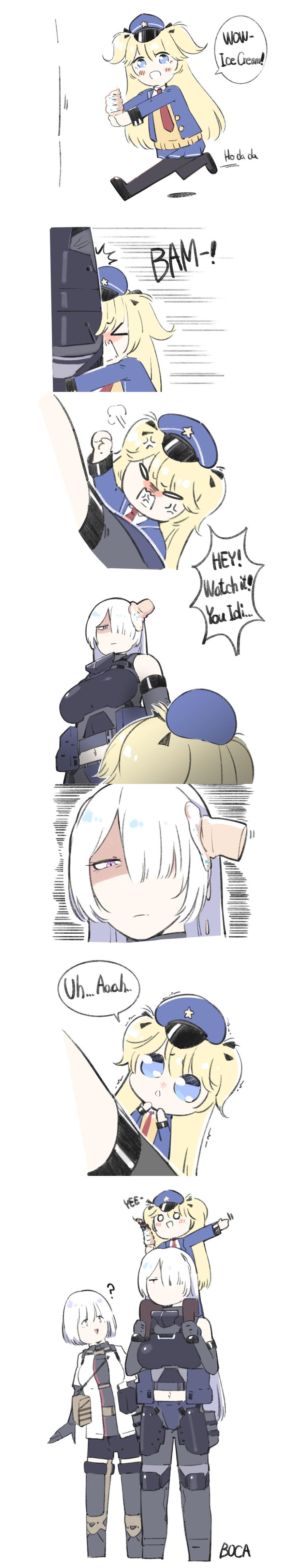 rpk-16, ak-15, and super-shorty (girls' frontline) drawn by boca