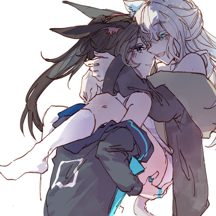amiya and rosmontis (arknights) drawn by e-fa-dorn