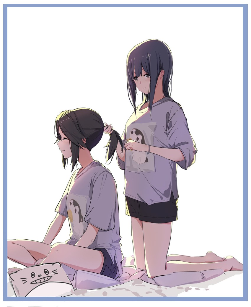 yoroizuka mizore and kasaki nozomi (hibike! euphonium and 1 more) drawn by nozo_mizore
