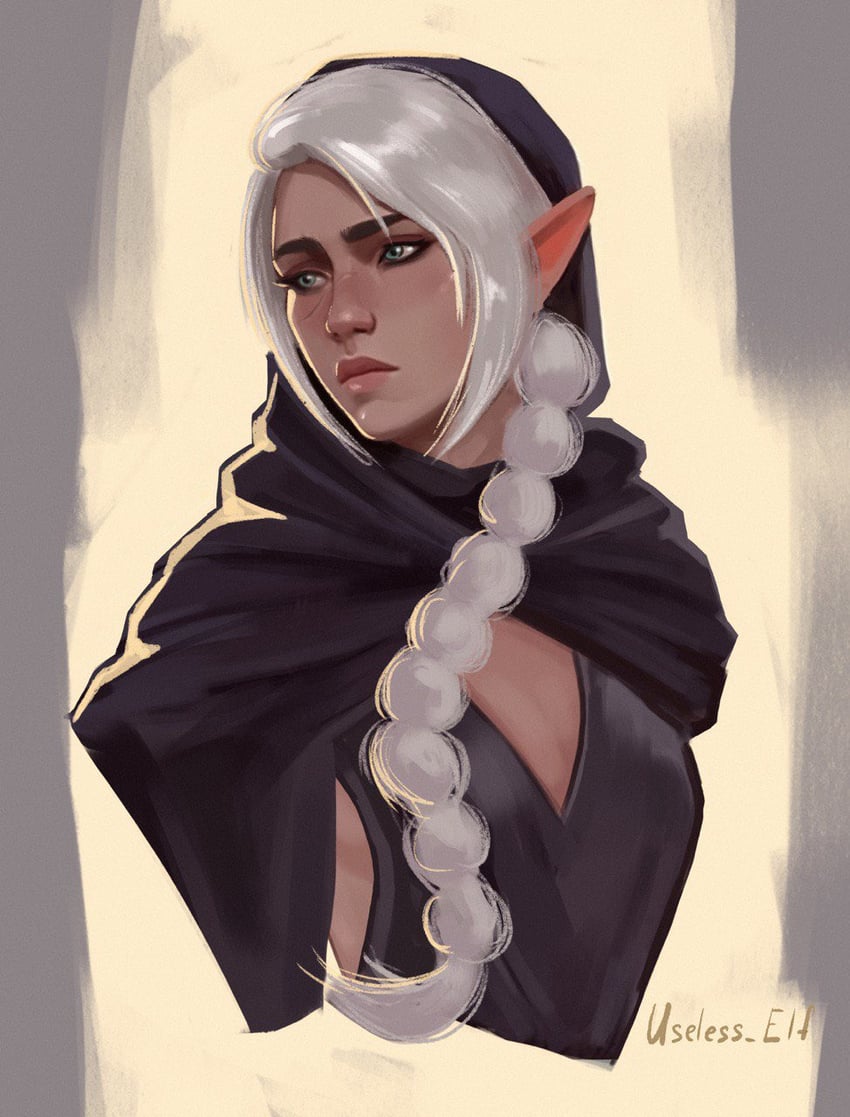 shadowheart (dungeons & dragons and 2 more) drawn by useless_elf