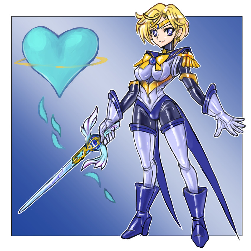 ten'ou haruka and sailor uranus (bishoujo senshi sailor moon) drawn by oomasa_teikoku