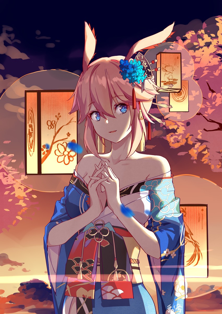yae sakura (honkai and 1 more) drawn by yu_xiu