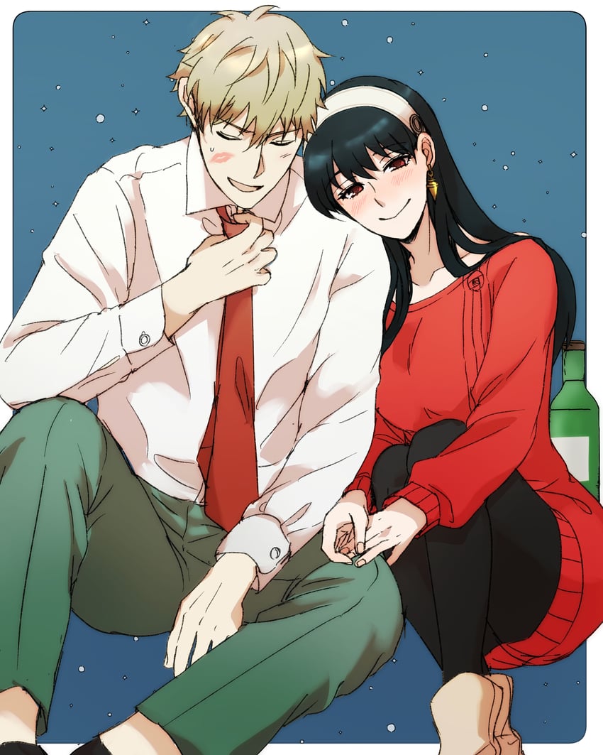 yor briar and twilight (spy x family) drawn by tama_._kogifu