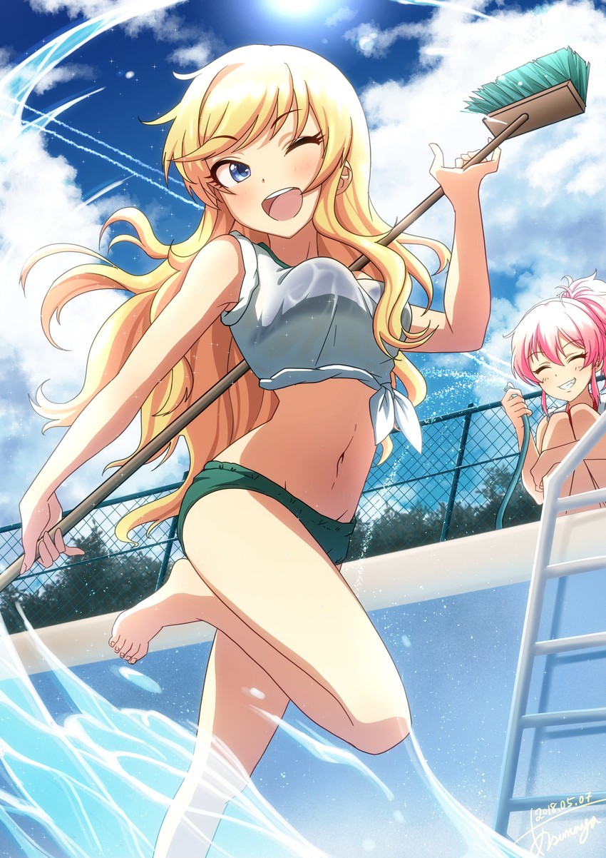 jougasaki mika and ohtsuki yui (idolmaster and 1 more) drawn by asanaya