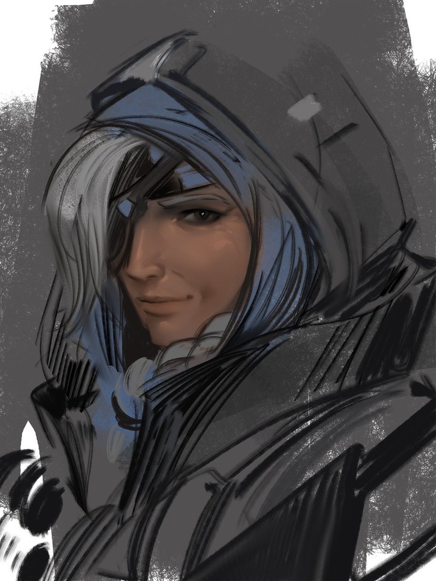 ana (overwatch and 1 more) drawn by dopey_(dopq)